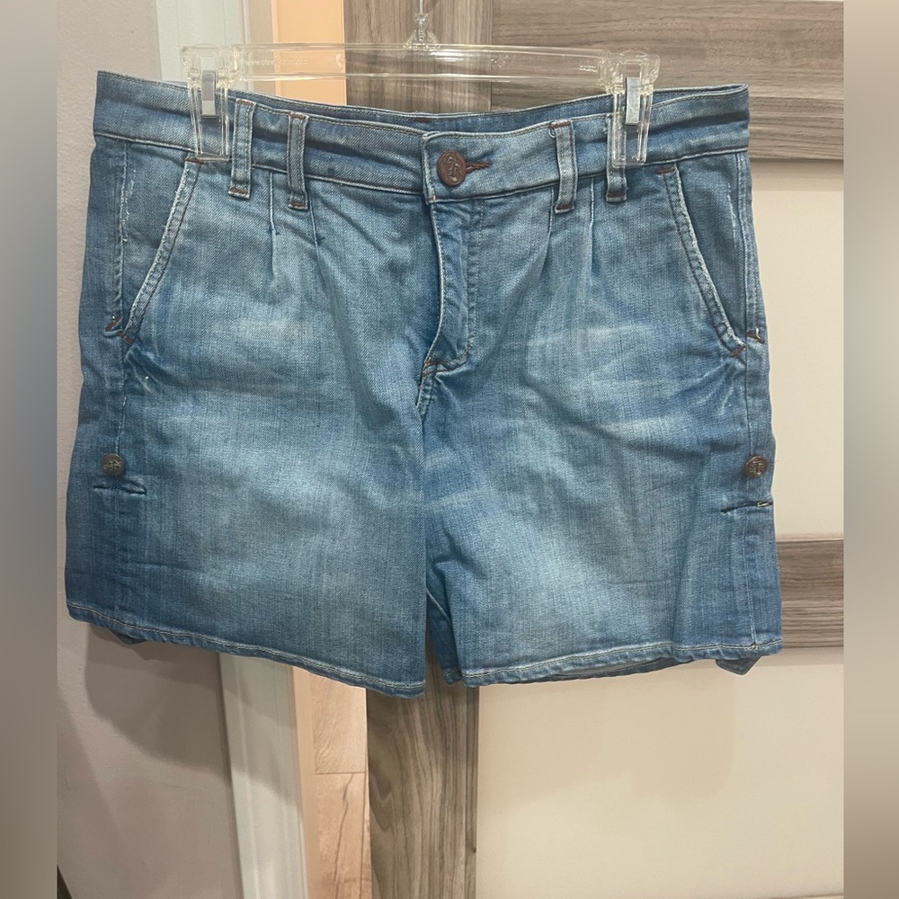 See Thru Soul Blue Jean Shorts Classic Casual